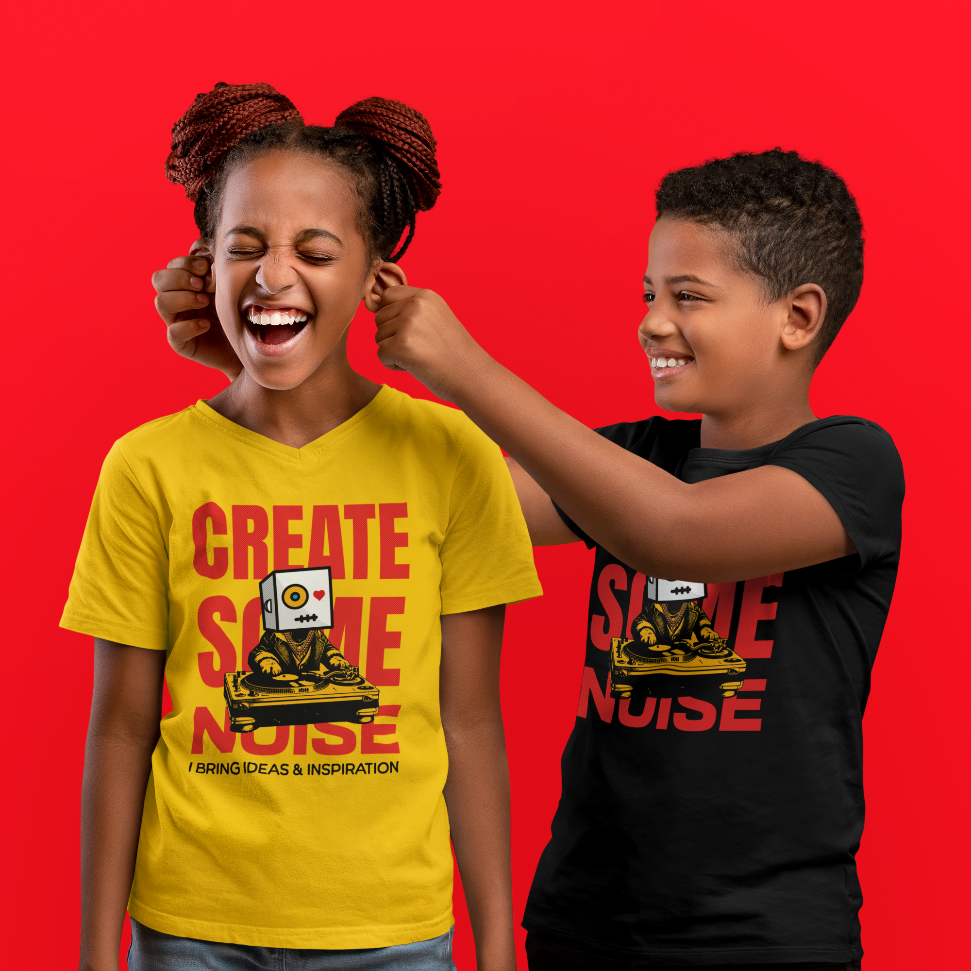 Kids Wearing ibii Branded Tee