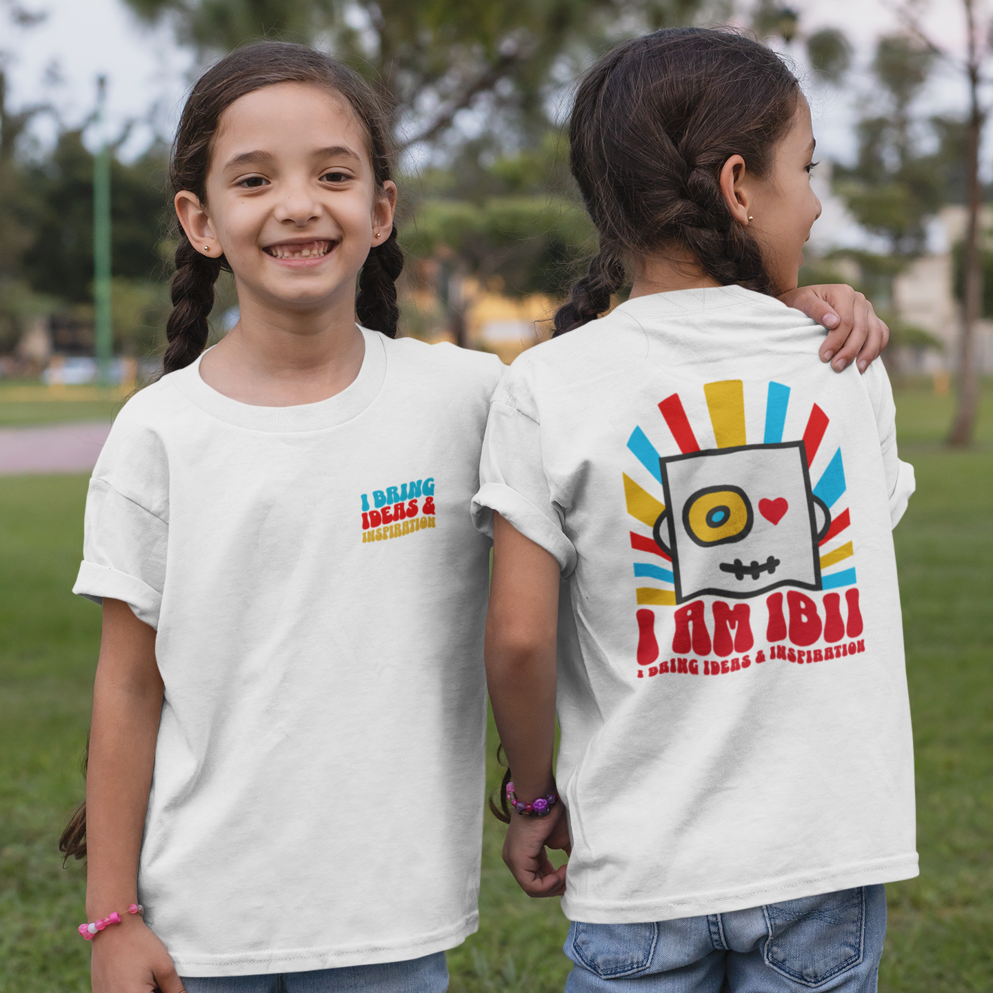 kids wearing ibii sunburst shirt